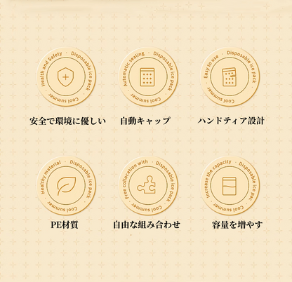 送料無料　　100PCS 使い捨てアイスバッグ　製氷　便利　　3297