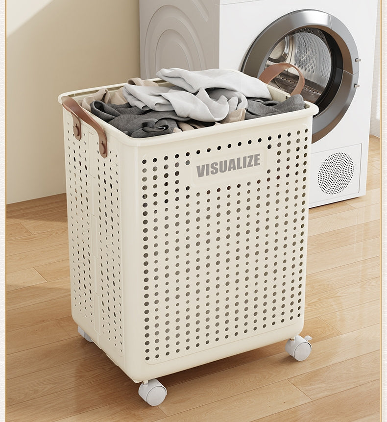 送料無料　ランドリーバスケット 洗濯カゴ ふた付き  ラタン キャスター 大容量 70l 収納 スリム 籐 ランドリーワゴン おしゃれ ワゴン 防水 通気性 大きい 洗濯物 蓋 軽い　3352