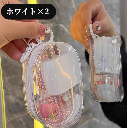 送料無料　2点セット　　透明ケーブル収納パッケージ　　　3280