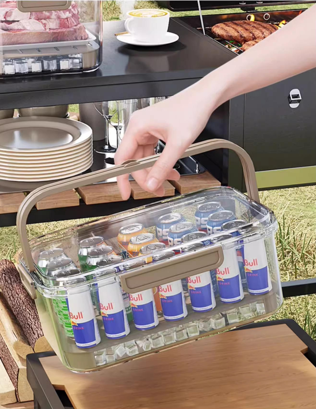 送料無料　2点セット　フルーツ弁当箱　ピクニック　アウトドア　　3269