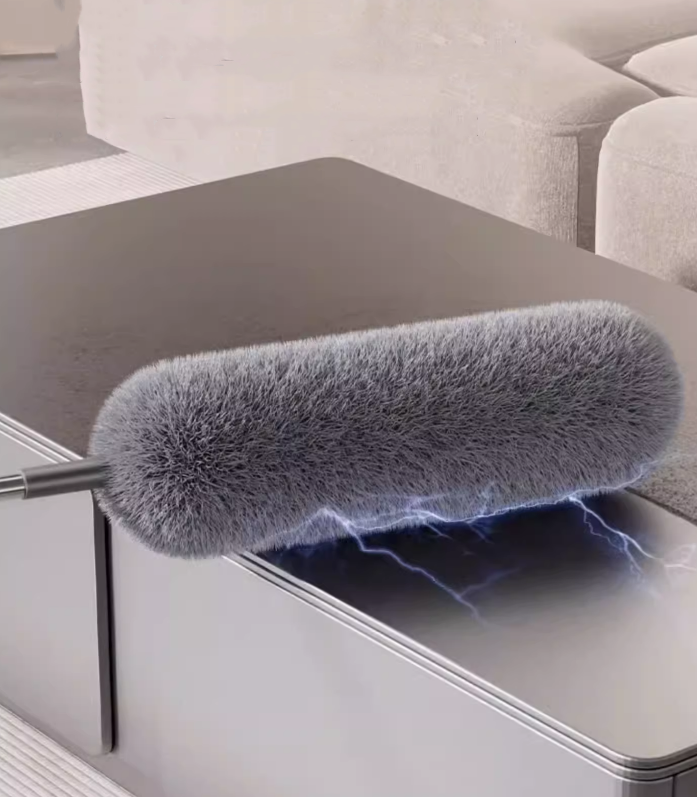 送料無料　2点セット　除塵はたき　伸縮可能 約78～280 cm 長柄 ほこり取り 水洗い 高所清掃 伸縮掃除モップ モップヘッド折り曲げ可能 除塵 隙間掃除 家庭用 年末 大掃除 ワードローブ/天井/車/家/ブラインド/エアコンに適用　　　　　3291