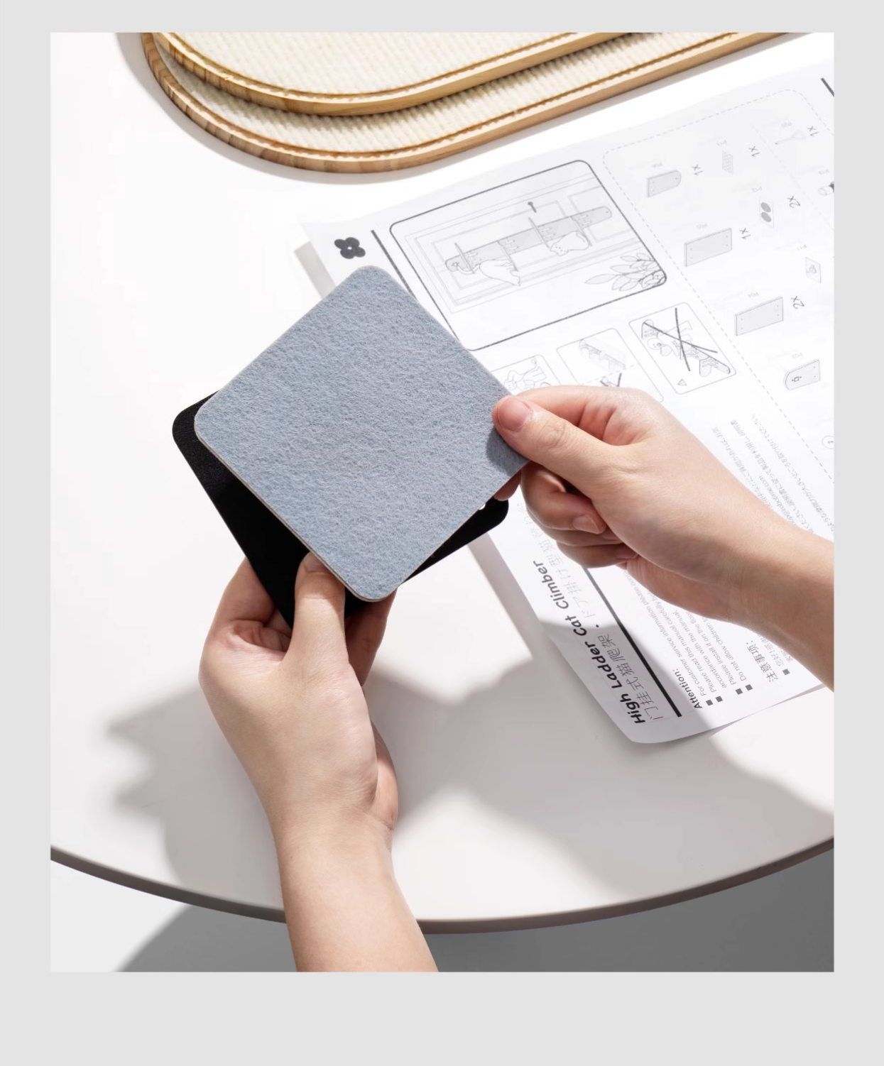 キャットステップ 木製 ドア掛け キャットタワー 賃貸 ドア スリム 猫タワー 省スペース 吊り下げ キャットウォーク コンパクト  3315