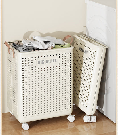 送料無料　ランドリーバスケット 洗濯カゴ ふた付き  ラタン キャスター 大容量 70l 収納 スリム 籐 ランドリーワゴン おしゃれ ワゴン 防水 通気性 大きい 洗濯物 蓋 軽い　3352