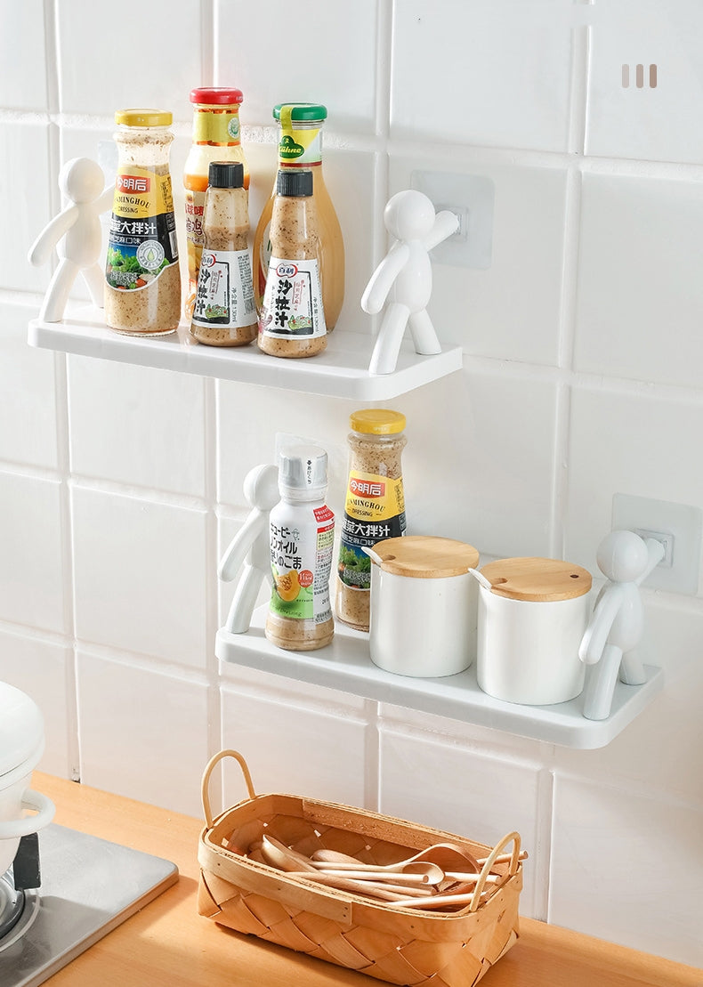 送料無料 ウォールシェルフ ウォールラック 壁掛けトレイ 小物置き 小物ホルダー 壁面収納 ソープホルダー せっけん置き 浴室 洗面台 キッチン インテリ 3399