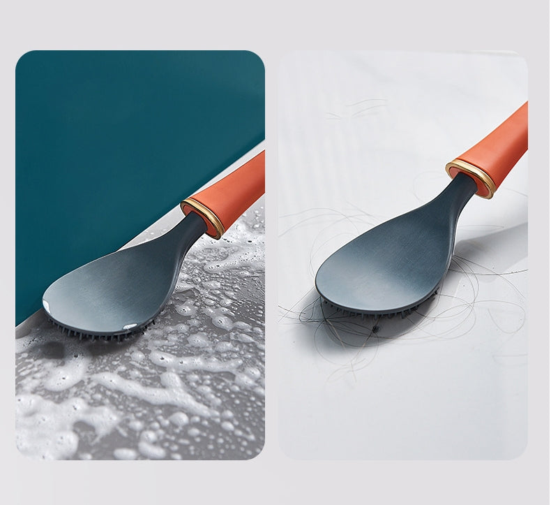 送料無料　トイレブラシ シリコン 壁掛け クリーナー ブラシ ホルダー トイレ バスルーム  便器掃除 自動開閉 トイレ掃除ブラシ おしゃれ トイレ用品 3323