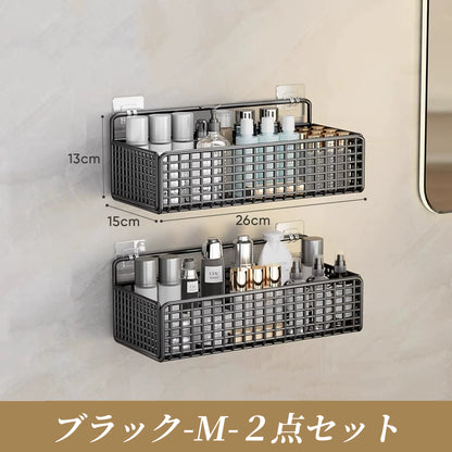 送料無料 ワイヤーバスケットラック 壁掛け 収納 壁面収納 ウォールポケット ウォールラック カゴ ウッド カントリー 3357