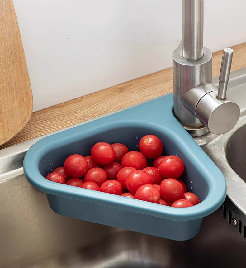 送料無料　蛇口にかける三角コーナーラック  ブランス コーナーラック 水切り スポンジ置き 3366