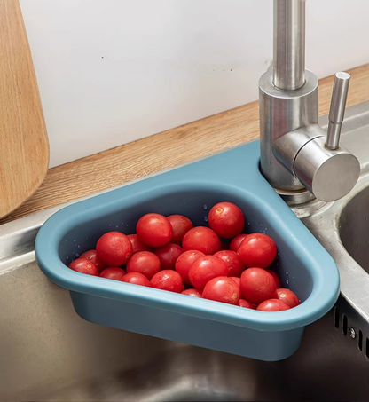 送料無料　蛇口にかける三角コーナーラック  ブランス コーナーラック 水切り スポンジ置き 3366