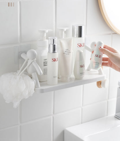 送料無料 ウォールシェルフ ウォールラック 壁掛けトレイ 小物置き 小物ホルダー 壁面収納 ソープホルダー せっけん置き 浴室 洗面台 キッチン インテリ 3399