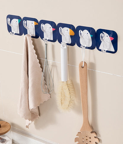 送料無料 フック 粘着タイプ 強力 透明 おしゃれ 10個入り 壁掛け 小 屋外 収納 フック 貼り付け クリア 最大耐荷重 3385