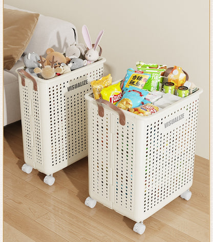 送料無料　ランドリーバスケット 洗濯カゴ ふた付き  ラタン キャスター 大容量 70l 収納 スリム 籐 ランドリーワゴン おしゃれ ワゴン 防水 通気性 大きい 洗濯物 蓋 軽い　3352