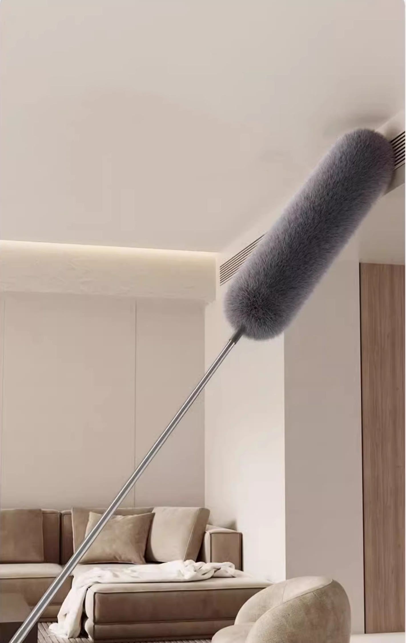 送料無料　2点セット　除塵はたき　伸縮可能 約78～280 cm 長柄 ほこり取り 水洗い 高所清掃 伸縮掃除モップ モップヘッド折り曲げ可能 除塵 隙間掃除 家庭用 年末 大掃除 ワードローブ/天井/車/家/ブラインド/エアコンに適用　　　　　3291