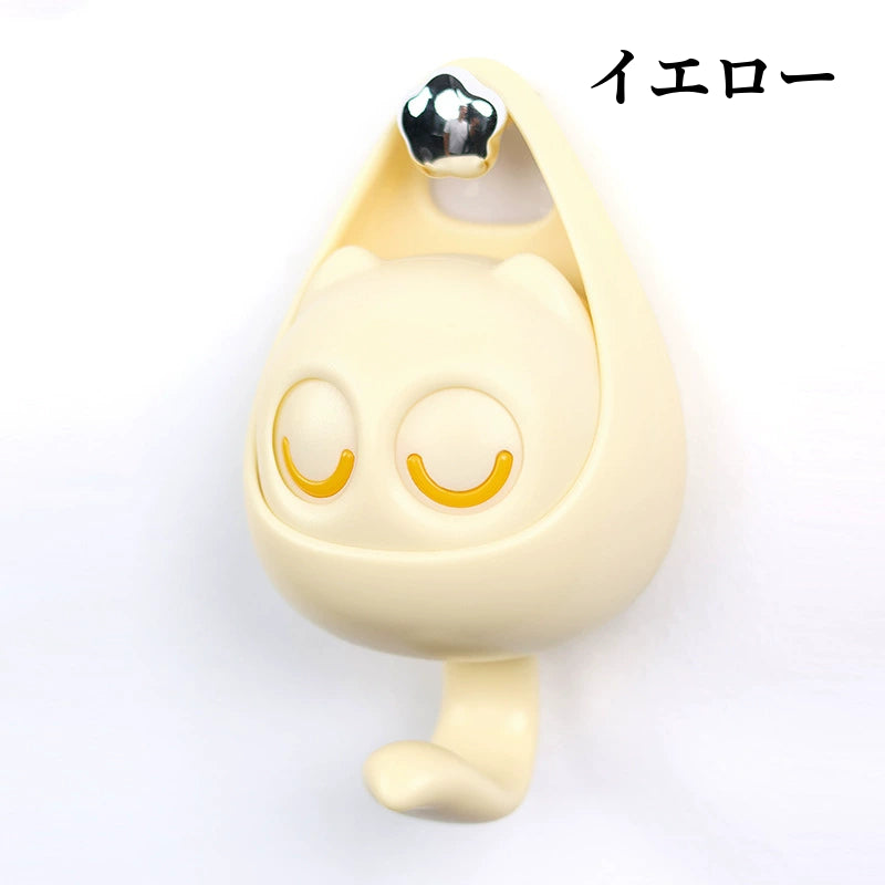 送料無料 壁掛けフック 猫 雑貨 壁掛 キーフック 鍵かけ 帽子掛け アンティーク風 ウォールフック ネコのテールフック 3410