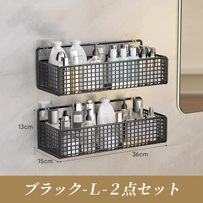 送料無料 ワイヤーバスケットラック 壁掛け 収納 壁面収納 ウォールポケット ウォールラック カゴ ウッド カントリー 3357