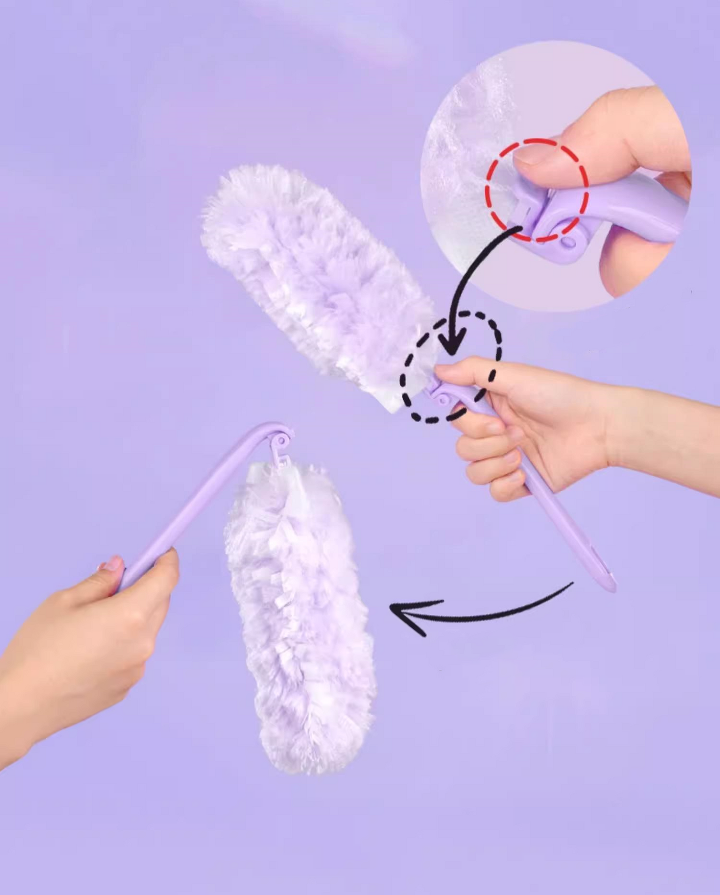 送料無料　9点セット　はたき ダストクリーニング 日常生活 大掃除 家庭用 静電気除塵掃除　　　3290