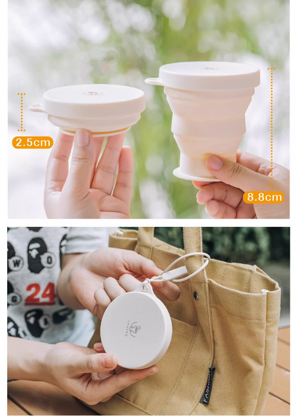 送料無料　3点セット　折り畳みコップ　食品レベル　アウトドア　旅行　　3263