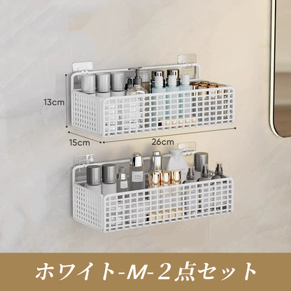 送料無料 ワイヤーバスケットラック 壁掛け 収納 壁面収納 ウォールポケット ウォールラック カゴ ウッド カントリー 3357