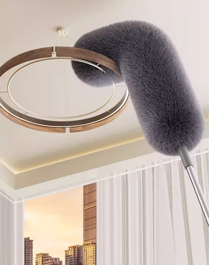 送料無料　2点セット　除塵はたき　伸縮可能 約78～280 cm 長柄 ほこり取り 水洗い 高所清掃 伸縮掃除モップ モップヘッド折り曲げ可能 除塵 隙間掃除 家庭用 年末 大掃除 ワードローブ/天井/車/家/ブラインド/エアコンに適用　　　　　3291