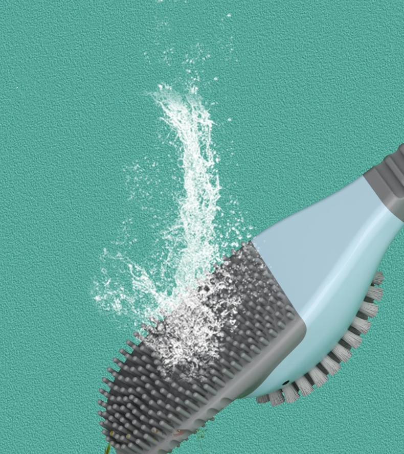 送料無料 トイレブラシ シリコン製 トイレ掃除 アヒル型 あひる 掃除用具 トイレ用品 ケース付き 柄付きブラシ 床置き 壁付け ソフト 柔らか 一体型 便器ブ 3402