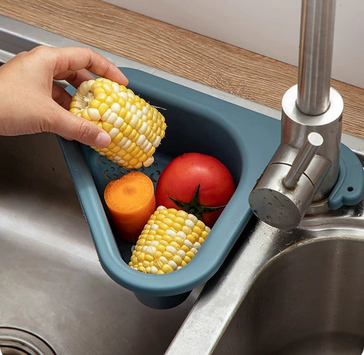 送料無料　蛇口にかける三角コーナーラック  ブランス コーナーラック 水切り スポンジ置き 3366