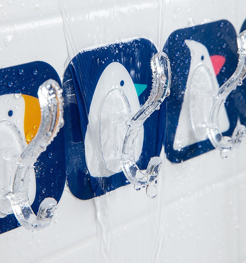 送料無料 フック 粘着タイプ 強力 透明 おしゃれ 10個入り 壁掛け 小 屋外 収納 フック 貼り付け クリア 最大耐荷重 3385