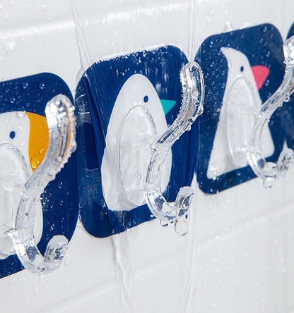 送料無料 フック 粘着タイプ 強力 透明 おしゃれ 10個入り 壁掛け 小 屋外 収納 フック 貼り付け クリア 最大耐荷重 3385