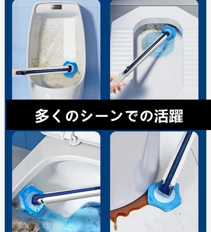 使い捨てトイレブラシ  クリーニングヘッド付き  3004