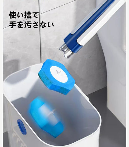 使い捨てトイレブラシ  クリーニングヘッド付き  3004