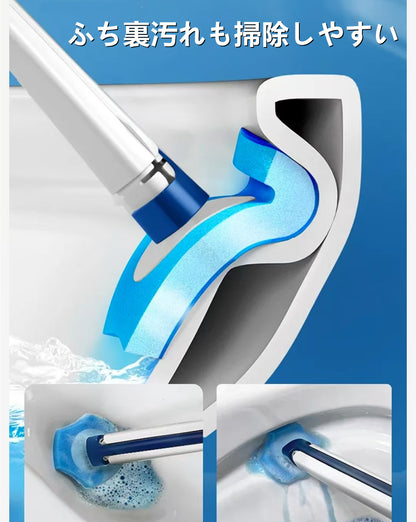 使い捨てトイレブラシ  クリーニングヘッド付き  3004