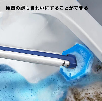 使い捨てトイレブラシ  クリーニングヘッド付き  3004