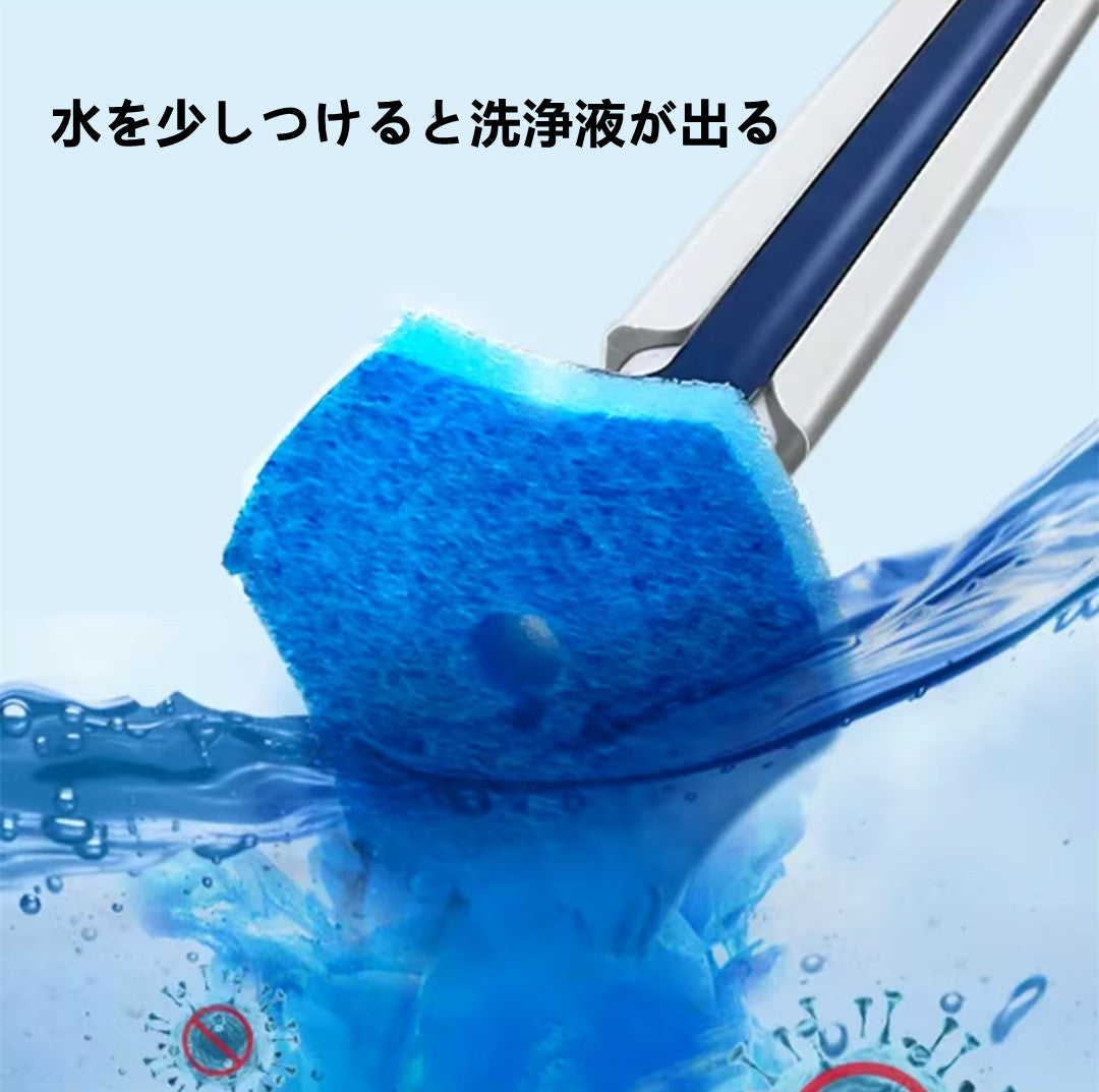 使い捨てトイレブラシ  クリーニングヘッド付き  3004