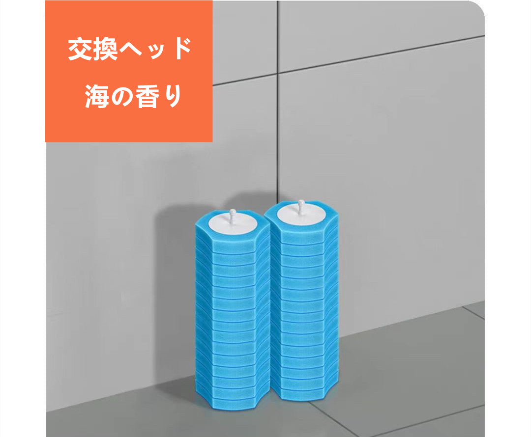 使い捨てトイレブラシ  クリーニングヘッド付き  3004