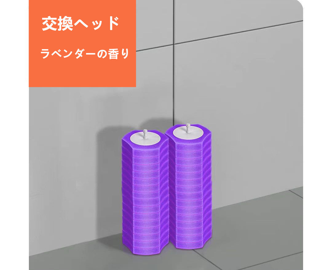 使い捨てトイレブラシ  クリーニングヘッド付き  3004