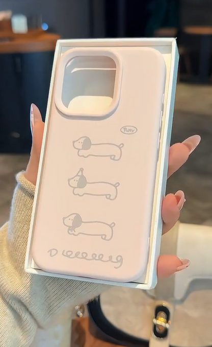 スマホケース  iPhoneケース 可愛い　おしゃれ　犬　ピンク  1150