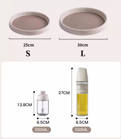 送料無料　回転調味料皿　2色選択可　　　3165