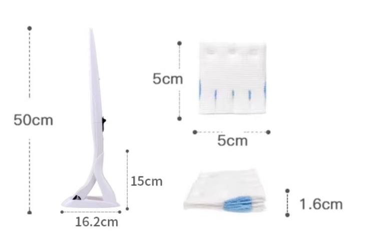 送料無料　トイレブラシ1点+ヘッド36枚　　除菌　水に流せる　3209