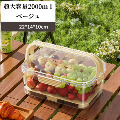 送料無料　2点セット　フルーツ弁当箱　ピクニック　アウトドア　　3269