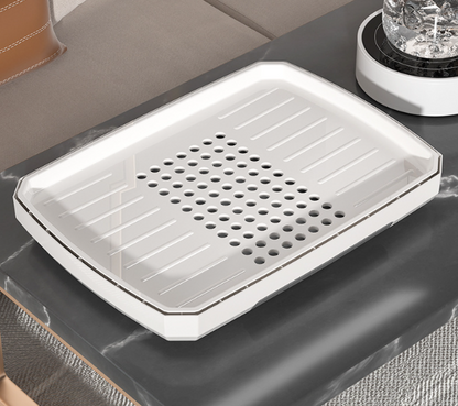 送料無料　コップの水切り収納ボックス  ほこり防止  便利    3230