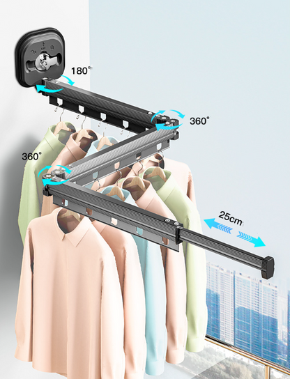 送料無料　折り畳み式洗濯物干し  吸盤式 場所を取らない    3229