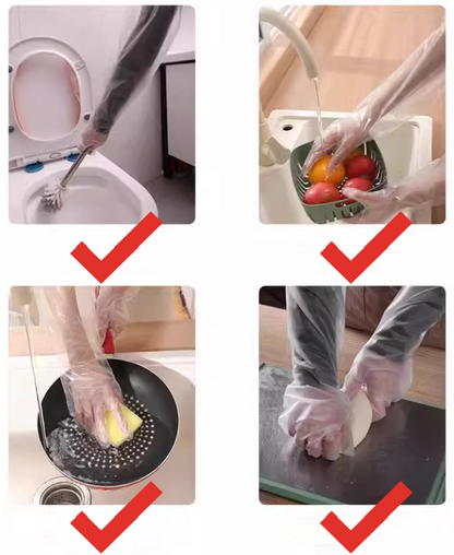 送料無料　30点セット　使い捨て延長手袋　　　3210