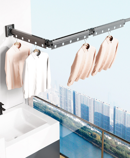 送料無料　折り畳み式洗濯物干し  吸盤式 場所を取らない    3229