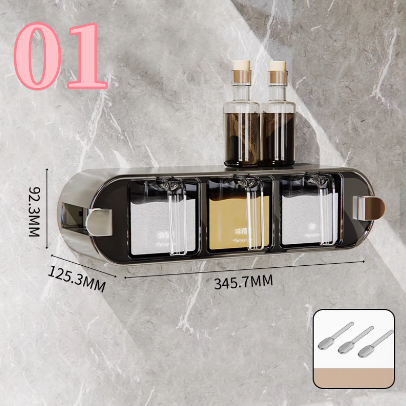 送料無料　吸盤調味箱  吸盤 湿気を防ぐ      3226