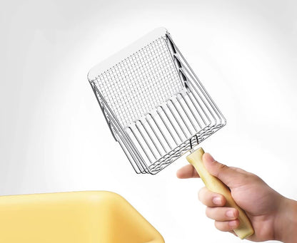 猫砂スコップ アルミ合金ふるい キティ送料無料　金属スクーパー 深いショベル 長いハンドル うんちふるい 子猫 プーパー リフター 頑丈 トイ 3317