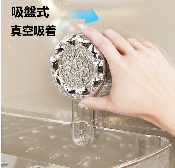 送料無料　2点セット　吸盤式ラック　コーナー　キッチン　お風呂　　3231