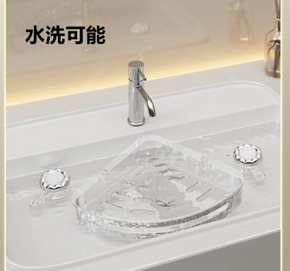 送料無料　2点セット　吸盤式ラック　コーナー　キッチン　お風呂　　3231