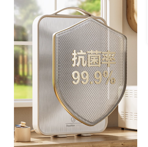 送料無料　　両面使用可能まな板 スタンド付き 抗菌　304ステンレススチール/麦わらPPまな板 　　　3241