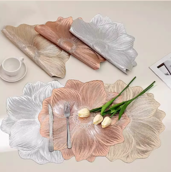 送料無料　2点セット  ランチョンマット  PVC  断熱　テーブルマット　　　3243