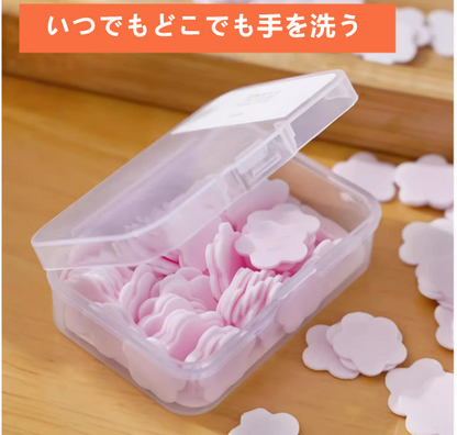 送料無料　10点セット（600枚ぐらい）　ミニ石鹸フレーク　かわいい　学生　旅行　便利　3249