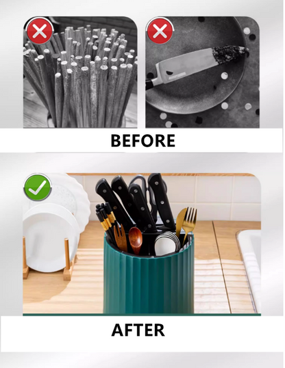 送料無料　包丁スタンド　箸立て　多機能　キッチン　収納ケース　3253