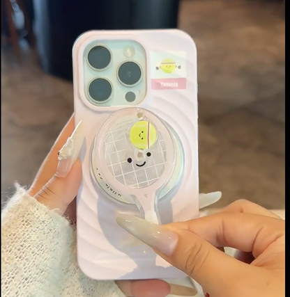 スマホケース iPhoneケース　　テニス　バドミントン　可愛い　　1101